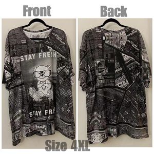 Fresh Laundry Stay Fresh Bear Tee Size 4XL